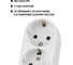 Розетка двойная 2П+3 открытой установки TDM ELECTRIC IP20 16А белая "Ретро" SQ1806-0531 4