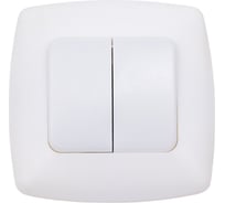 2-клавишный выключатель ЧУП "ЭНВА" СП 6А IP20 белый БЕЛТИЗ С56-022