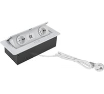 Розетка CACTUS CS-SOCKET-EU/USBA-WH для столешницы белый 1895581