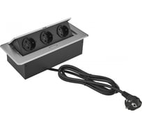 Розетка CACTUS CS-SOCKET-EU3-GYBK для столешницы серый (уп.:1шт) 1895579