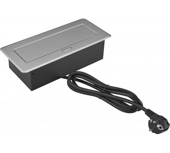 Розетка CACTUS CS-SOCKET-EU3-GYBK для столешницы серый (уп.:1шт) 1895579