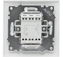 2-клавишный выключатель EKF Валенсия, 10А белый с индикатором PROxima EWV10-123-10