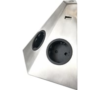 Накладной удлинитель SFL Tetra, хром шлифованный TET-U2-2-IB-AM