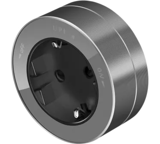 Розетка Systeme Electric MuitiTrack 2К+З, круглая, 16А/250В, Графит MTK13001G