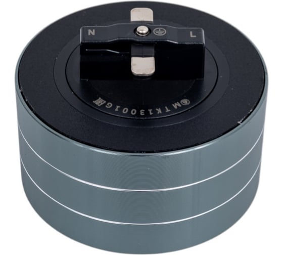 Розетка Systeme Electric MuitiTrack 2К+З, круглая, 16А/250В, Графит MTK13001G