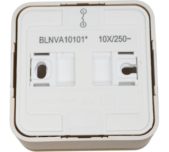 1-клавишный выключатель Systeme Electric BLANCA О/У, сх.1 10А, 250B, ТИТАН BLNVA101014