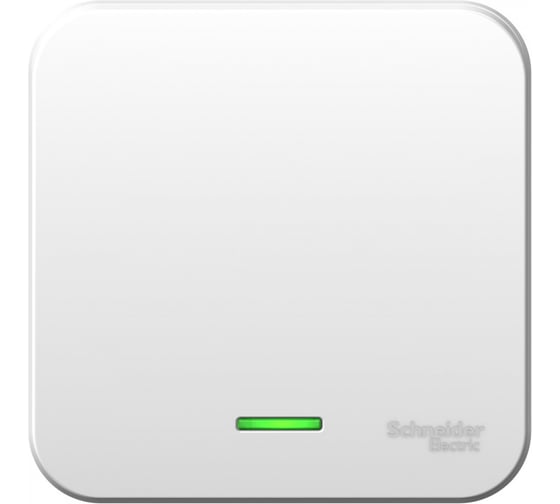 1-клавишный выключатель Systeme Electric BLANCA, открытой установки, с подсветкой, 6А, 250В, белый BLNVA061111 1