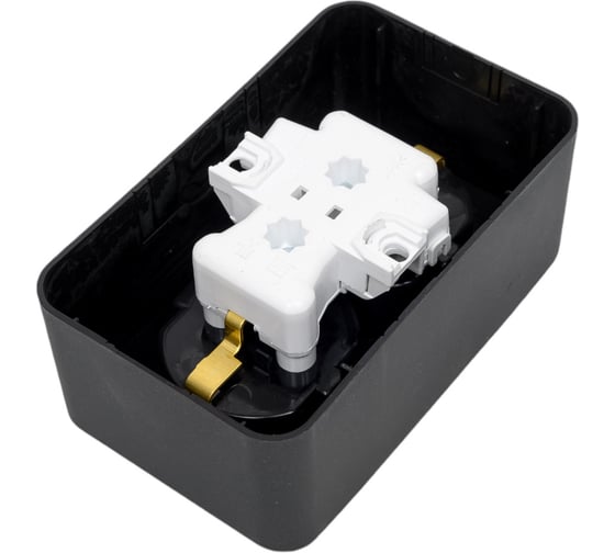 Двойная розетка Systeme Electric BLANCA О/У с заземлением, без шторок, АНТРАЦИТ BLNRA010206