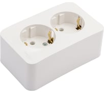 Двойная розетка Systeme Electric BLANCA О/У с заземлением, без шторок, БЕЛЫЙ BLNRA010201