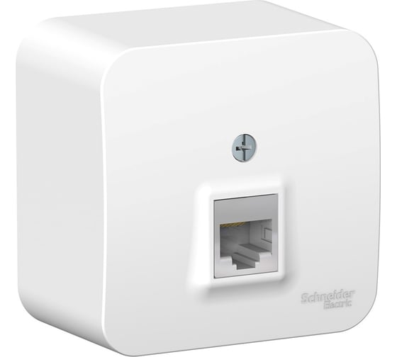 Компьютерная розетка Systeme Electric BLANCA О/У RJ45, категория 5E,  БЕЛЫЙ BLNIA045001