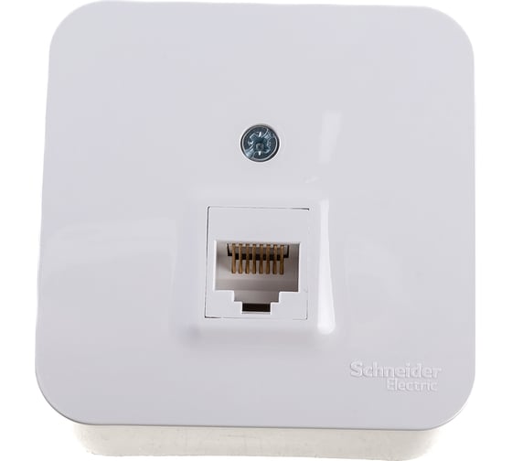 Компьютерная розетка Systeme Electric BLANCA О/У RJ45, категория 5E,  БЕЛЫЙ BLNIA045001