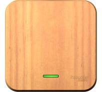 1-клавишный выключатель с подсветкой Systeme Electric BLANCA открытой установки, 10А, 250B, ясень BLNVA101105