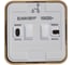2-клавишный выключатель с подсветкой Systeme Electric BLANCA открытой установки, 10А, 250B, ясень BLNVA105115 7