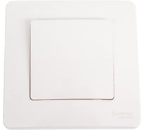 1-клавишный выключатель Systeme Electric BLANCA скрытой установки, 6А, 250B, молочный BLNVS006102