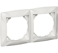 2-постовая рамка Systeme Electric ДУЭТ, белый SE WDE000102