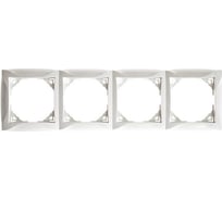4-постовая рамка Systeme Electric ДУЭТ, белый SE WDE000104