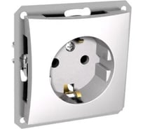 Розетка Systeme Electric ДУЭТ с заземлением, 16А, белый SE WDE000143