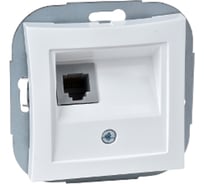 Телефонная розетка Systeme Electric ДУЭТ RJ11, белый WDE000181