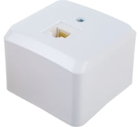 Компьютерная розетка Systeme Electric ЭТЮД, О/У RJ45, категория 5е, белый KOMA-001B 16314267