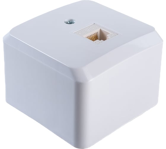 Компьютерная розетка Systeme Electric ЭТЮД, О/У RJ45, категория 5е, белый KOMA-001B