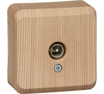 Телевизионная розетка Systeme Electric ЭТЮД, О/У сосна TVA-002D