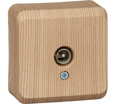 Телевизионная розетка Systeme Electric ЭТЮД, О/У сосна TVA-002D