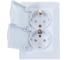 Розетка Intro Plano, 2х2PE, Schuko, с крышкой, со шторками, 16А, 250В, IP20, скрытой установки, IP44, белый, 10/100 Б0048034 4