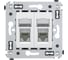 Двойная розетка DKC Avanti RJ45, в стену, категория 5e, Белое облако 4400464 2