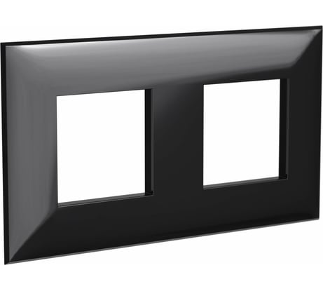 Рамка DKC ARTLEBEDEV Avanti, Черный квадрат, 4 модуля 4402904