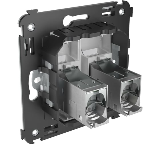 Двойная экранированная розетка DKC Avanti, Белое облако, RJ45, в стену, 5e 4400364