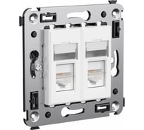 Двойная розетка DKC, Avanti, Белое облако, RJ45, в стену, категория 6 4400294