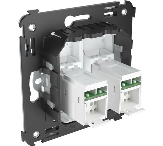 Двойная розетка DKC, Avanti, Белое облако, RJ45, в стену, категория 6 4400294