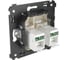 Двойная розетка DKC Avanti, Ванильная дымка, RJ45, в стену, категория 6 4405294 4