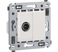 Проходная TV розетка DKC, Avanti, белое облако, в стену 4400513