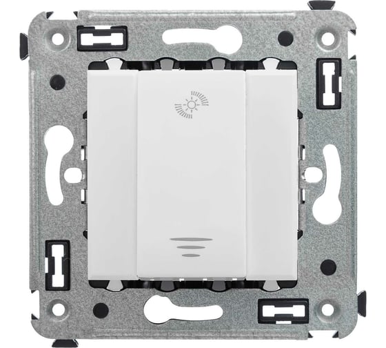 Кнопочный диммер в стену DKC Avanti, Белое облако 4400343