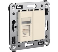 Одинарная компьютерная розетка DKC, Avanti, ванильная дымка, RJ45, категория 5e 4405463