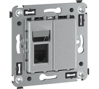 Телефонная розетка DKC, Avanti, закаленная сталь, RJ12 4404313