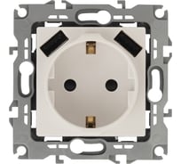 Розетка ЭРА Elegance 14410902, 2PE, 16A/250В, шторки, с 2xUSB 5В/3А, слоновая кость 10/100/2000 Б0047868