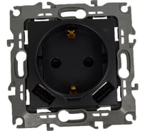 Розетка ЭРА 12410905 2PE, 16A/250В, шторки, с 2xUSB, 5В/3А, 12, антрацит, 10/100/2000 Б0047844