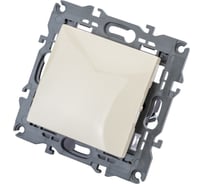 Кнопка ЭРА 14111102, 10АХ250В, Elegance, слоновая кость Б0047863