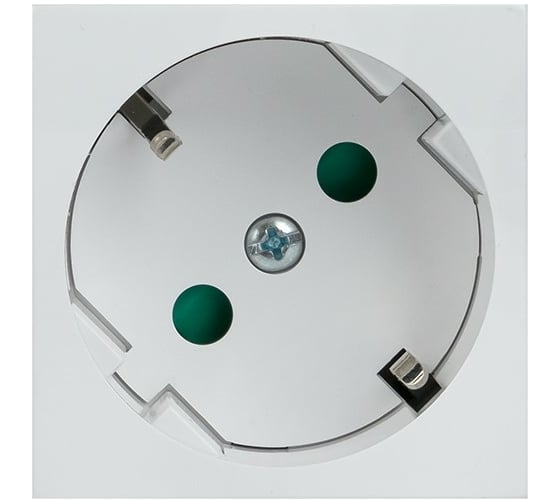 Розетка EKF 45х45 PRO, с заземлением, белая, 45 град E6MR16-028-10-45