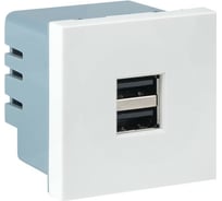 Розетка USB EKF сила тока 2.1А без индикатора E2MR2-20USB-10