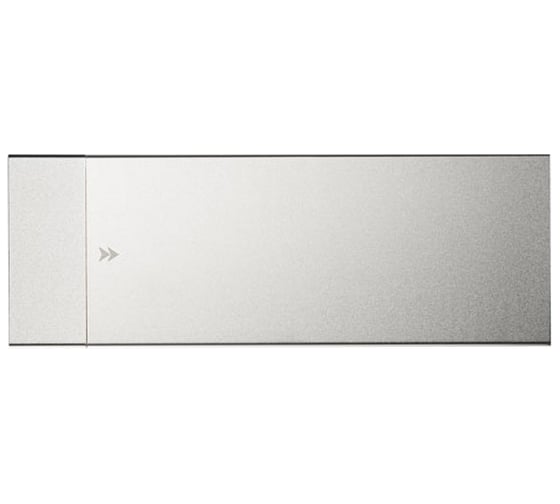 Выдвижная встраиваемая розетка Mebax JX (Slide Top) 2 секции Серебро 280х100х63мм RJ-45 + 2 USB (с каб.пит.) 00-00002890