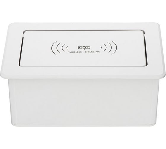 Выдвижная встраиваемая розетка Mebax LK-DMS-742 2 секции Белый Полуавтоматический 2 USB беспроводная зарядка 00-00002869
