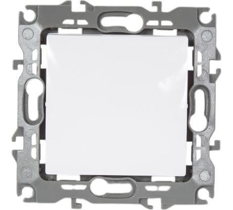 Кнопка ЭРА 12111101, 10АХ250В, 12, белый 10/100/3000 Б0047830