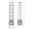 Выдвижная встраиваемая розетка Mebax 105S (J) 3 секции Чёрный Механический d=60мм 2 USB 00-00003151 5