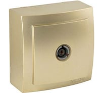 Проходная ТВ розетка NILSON 1ОП, 11dB, золото, Themis metallic 26151032