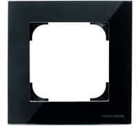 Рамка ABB SKY, 1 пост, стекло черное 2CLA857100A3101