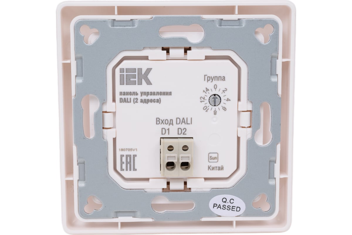 Панель управления IEK DALI, 2 адреса, 4 кнопки, пластик белый LDR22-01 ...