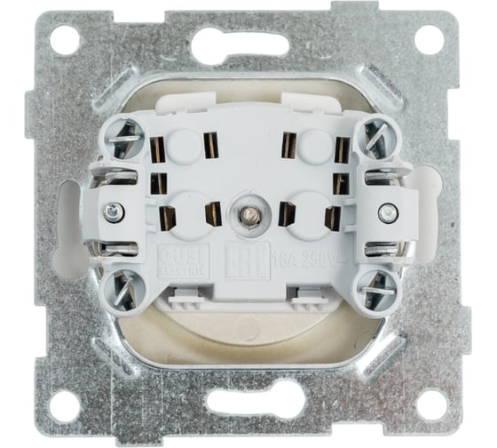 Механизм розетки GUSI ELECTRIC Ugra 1-ой б/з с з/ш, СУ , 16А, 250В, шампань С11Р2-027